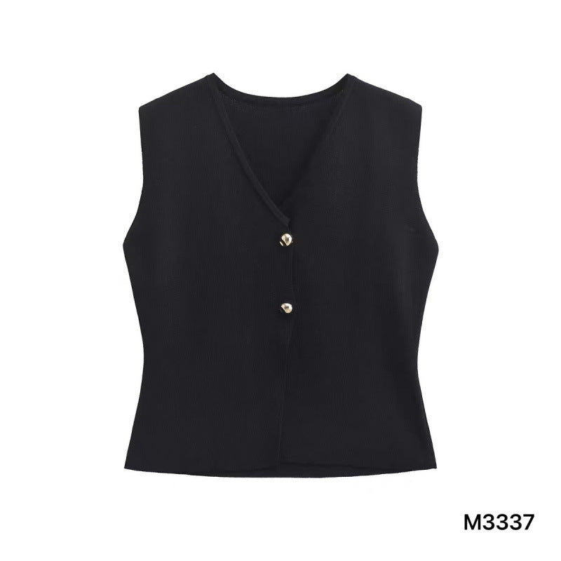 Personality Solid Color Versatile Top