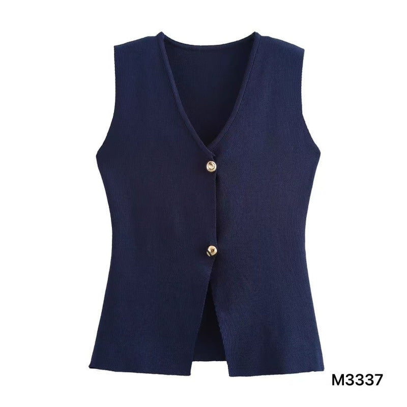 Personality Solid Color Versatile Top