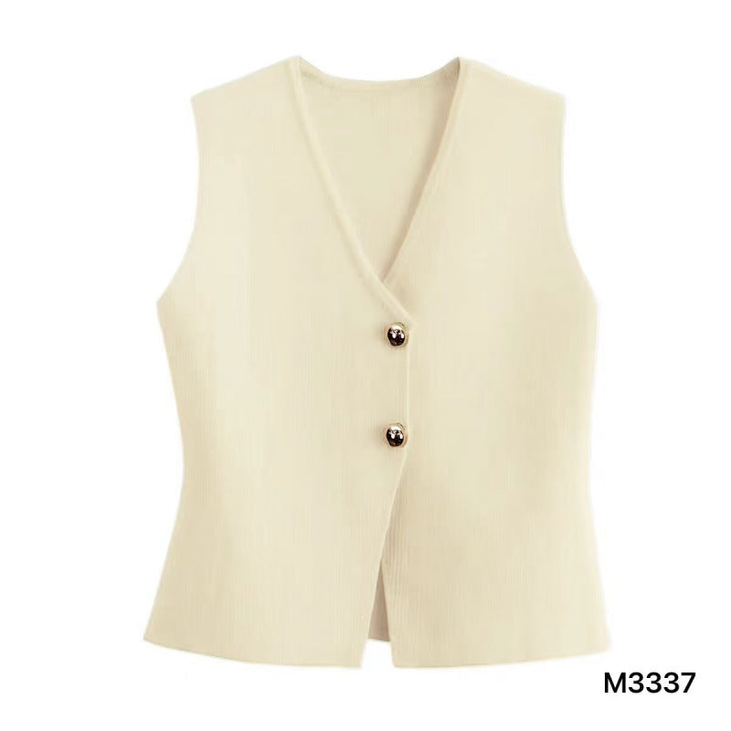 Personality Solid Color Versatile Top
